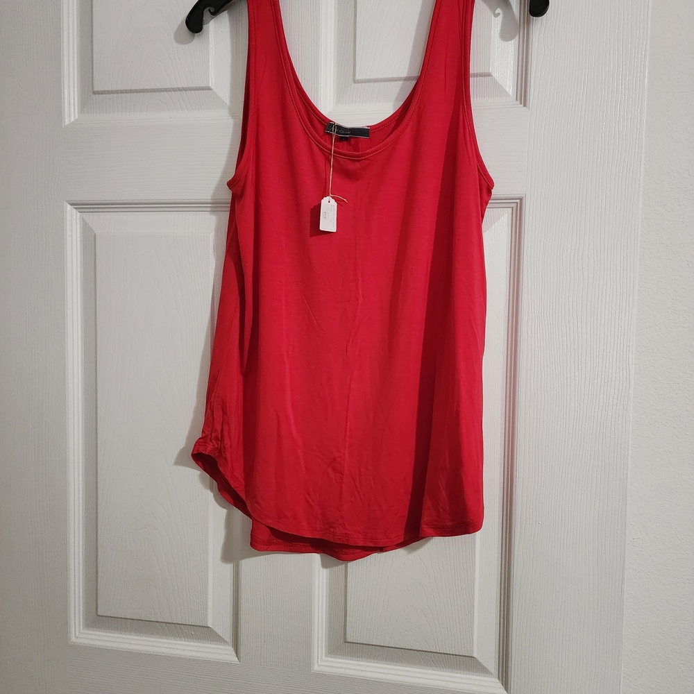 Emma's Closet Womens Red Tank Top Size L NWT